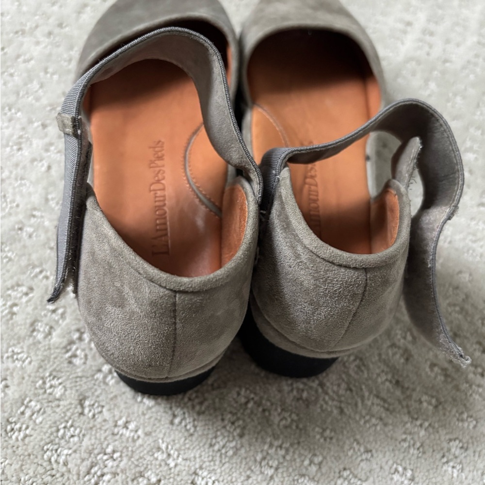 L'Amour des Pieds Women's Gray Platform Sandals 6.5 - Picture 4 of 7